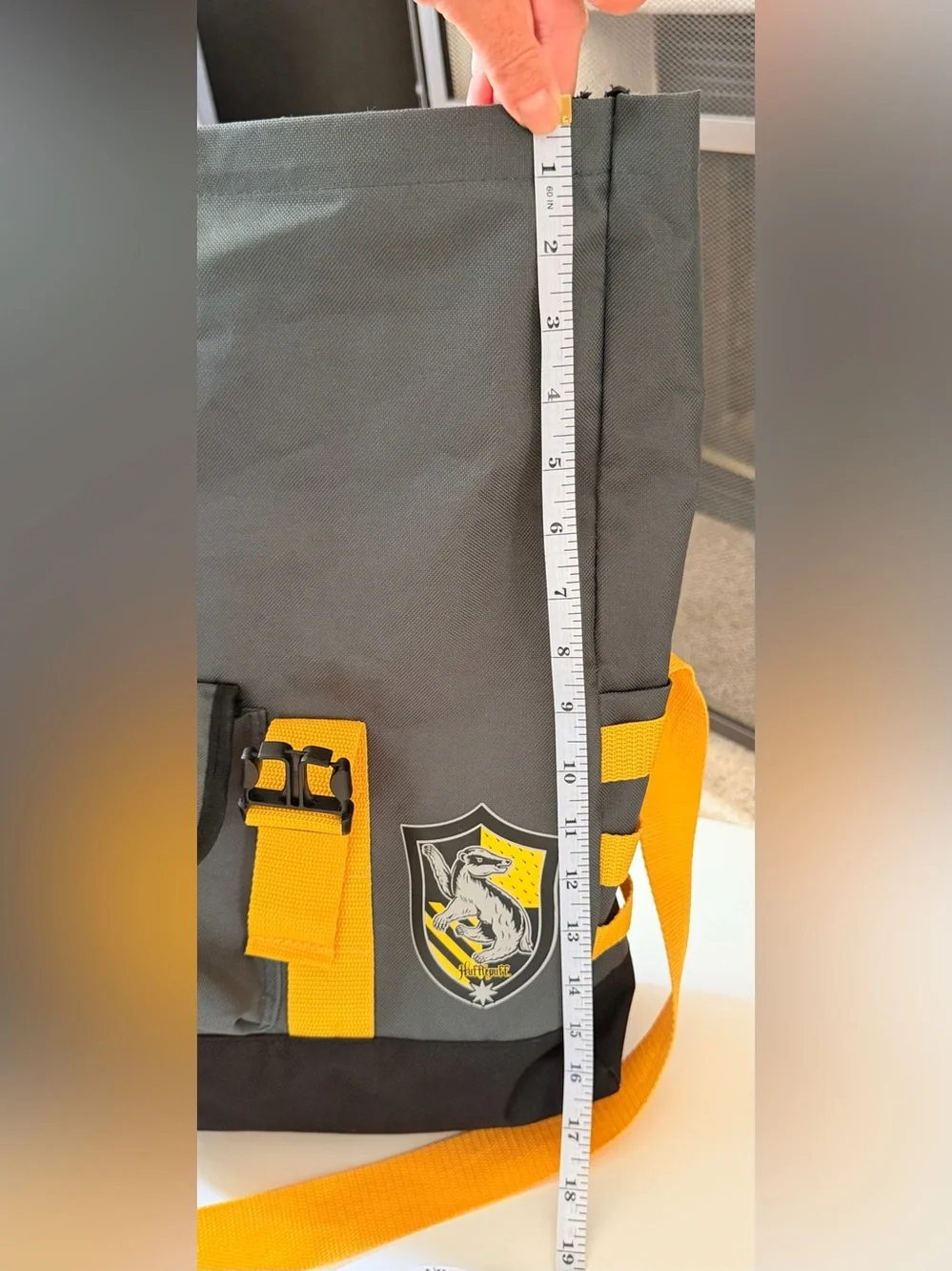 Rare Hufflepuff Bookbag with bonus HP swag